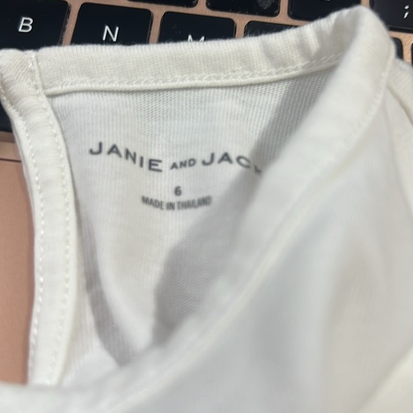 Janie And Jack Girls Long Sleeve Tee Shirt Size 6 Printed Graphic 100% Cotton - Picture 6 of 6